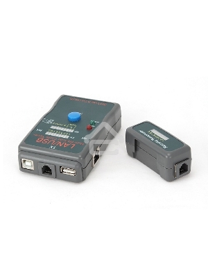 Тестер LAN Cablexpert NCT-2, 100/1000 Base-TX,  для UTP, STP, RJ-11, USB-кабеля 