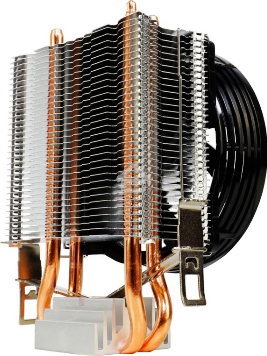 Кулер для процессора AeroCool / Formula Verkho 2 серебристый, 90 мм, алюминий/медь, 2000 об/мин, 25 дБ, 4 pin, 110 Вт, 125 мм