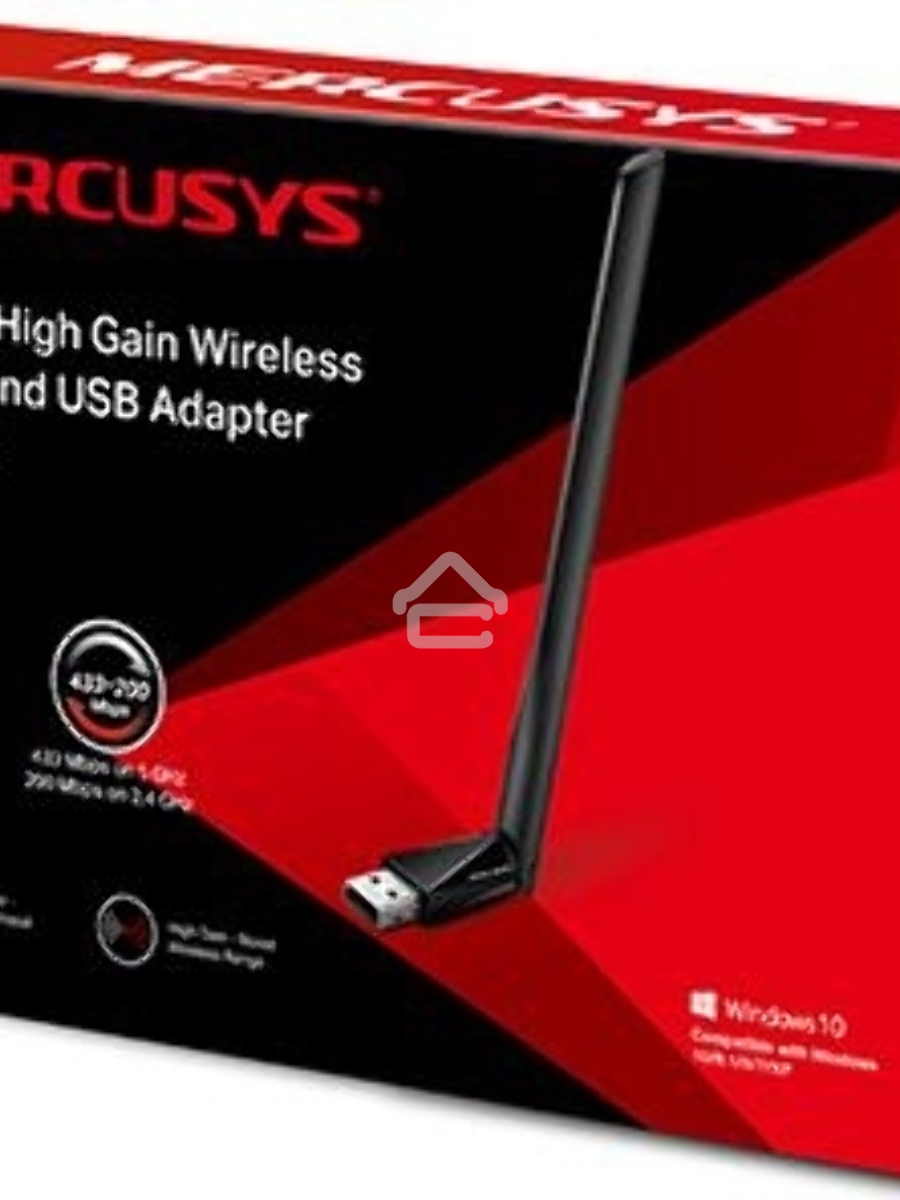 Двухдиапазонный Wi-Fi USB адаптер Mercusys MU6H AC650 высокого усиления