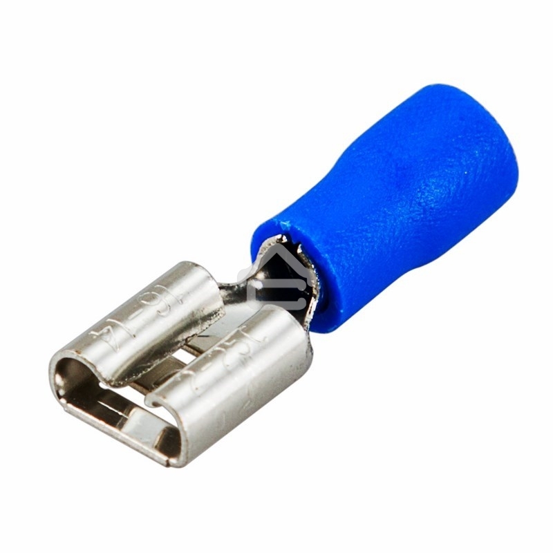 Клемма плоская Rexant, изолированная гнездо - 7.4 мм, 1.5-2.5 мм², (РПи-м 2.5-(6.3)/РПИм 2-250/FDD2-250), в упак. 10 шт.