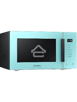 Микроволновая печь Samsung MG23T5018AN/BW голубой, 23 л, 800 Вт, переключатели - сенсор