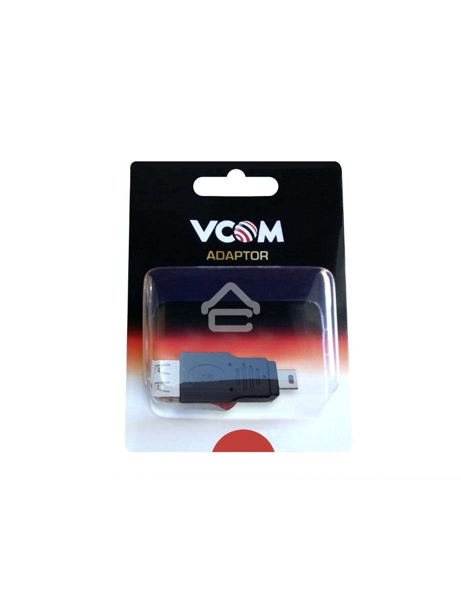 Переходник AF/miniBm USB 2.0 VCOM переходник USB(мама) на miniUSB, CA411