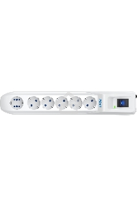 Сетевой фильтр Pilot L GP 6 розеток (5 евро + 1GP) 10 м/ Surge protector Pilot L GP 6 outlets (5 EUR + 1GP) 10 m white
