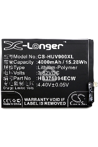 Аккумулятор CameronSino CS-HUV900XL HB376994ECW для Huawei Honor V9  3.82V / 4000mAh / 15.28Wh
