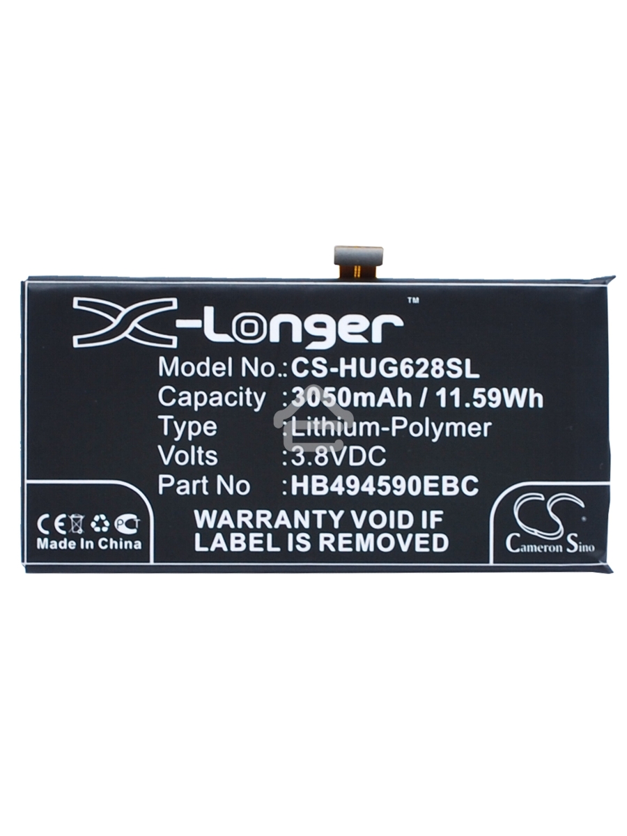 Аккумулятор CameronSino CS-HUG628SL HB494590EBC для Huawei Honor 73.8V / 3050mAh / 11.59Wh