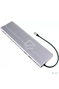 Адаптер VCOM TypeC -->3*USB3.0+2*USB2.0+VGA+RJ45+SD+TF+AUD+HDMI+DP+2*USB3.1 Data+PD<CU4703>