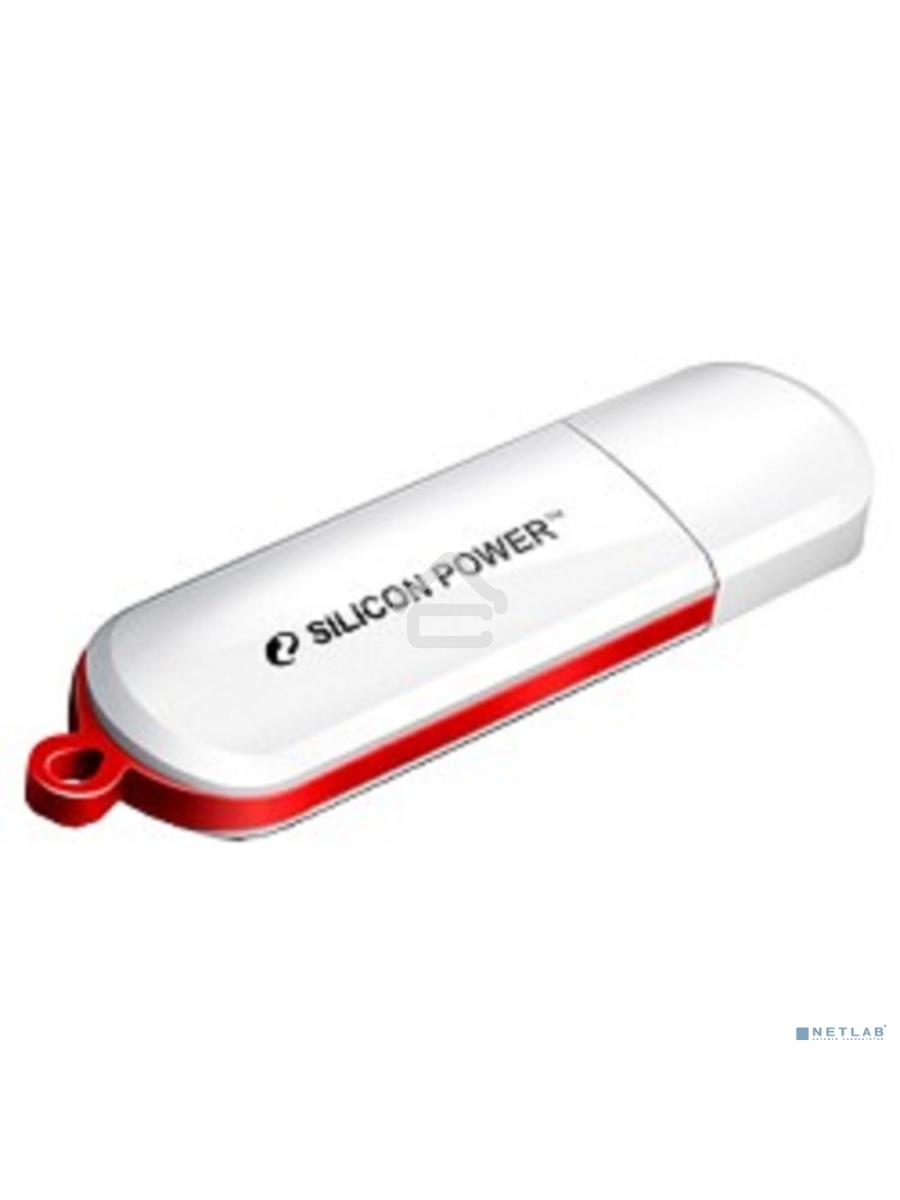 Флеш диск Silicon Power 32Gb LuxMini 320 SP032GBUF2320V1W USB2.0 белый