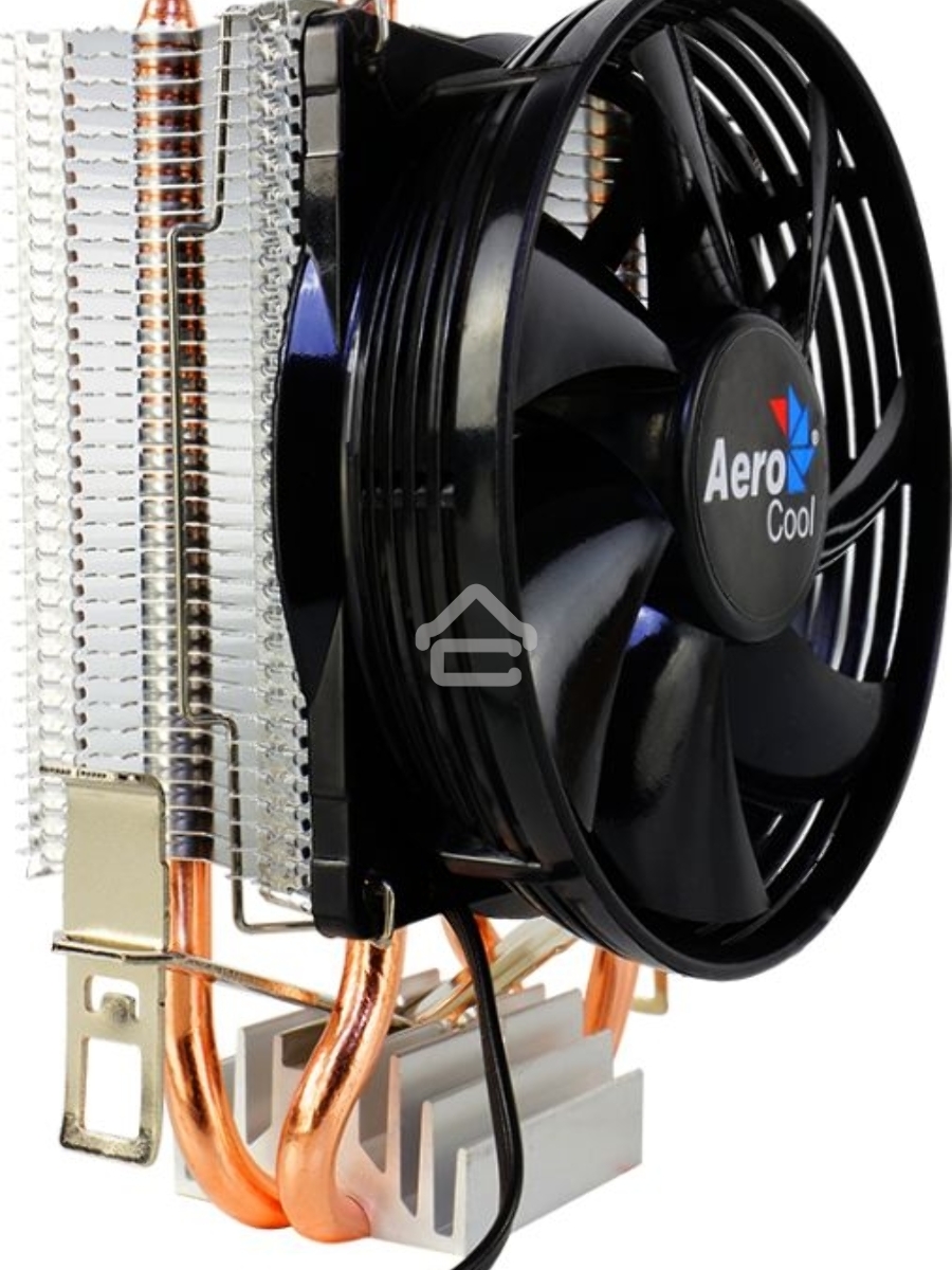 Кулер для процессора AeroCool / Formula Verkho 2 серебристый, 90 мм, алюминий/медь, 2000 об/мин, 25 дБ, 4 pin, 110 Вт, 125 мм