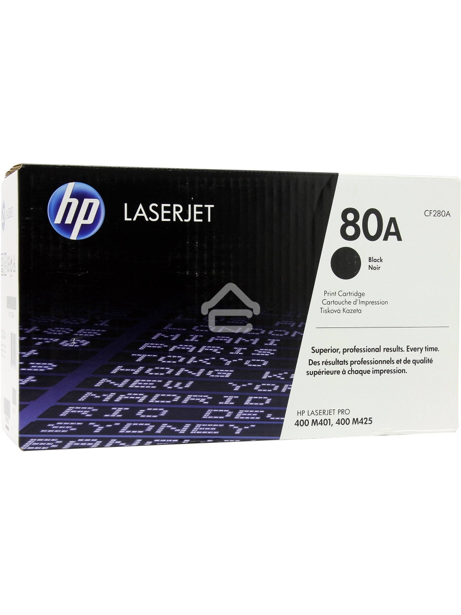 Картридж лазерный HP 80A (CF280A) черный для LaserJet Pro 400 M401/M425 2700 стр.