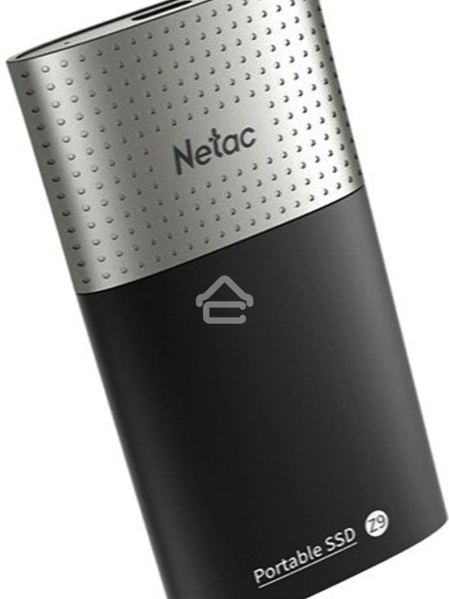 Внешний накопитель SSD Netac 500Gb Z9 <NT01Z9-500G-32BK> (USB3.2, up to 550/480MBs, 90х47.5х11.5mm, Aluminium+Plastic)