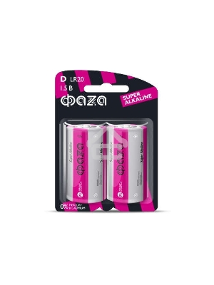 Элемент питания алкалиновый LR20 Super Alkaline BL-2 (уп.2шт) ФАZА 4897062858535, 1.5 В