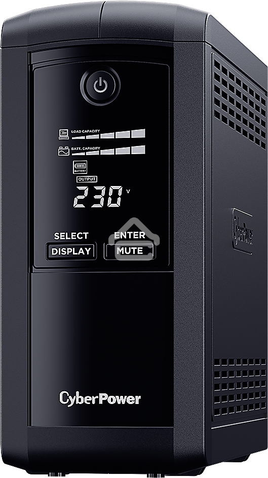 Источник бесперебойного питания UPS CyberPower VP1000EILCD Line-Interactive 1000VA/550W USB/RS-232/RJ11/45 (6 IEC С13)