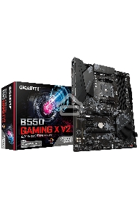 Материнская плата Gigabyte B550 GAMING X V2, AM4, AMD B550, 4xDDR4, 4xSATA, 2xM.2, 1xPCI-E 4.0 x16, 1xPCI-E 3.0 x2, 1xHDMI, 1xDVI-D, 1x 1Gb LAN, 1xUSB 3.2 Gen 2, 3xUSB 3.2 Gen 1, 2xUSB 2.0, 3x3.5 мм, 7.1, Standard-ATX