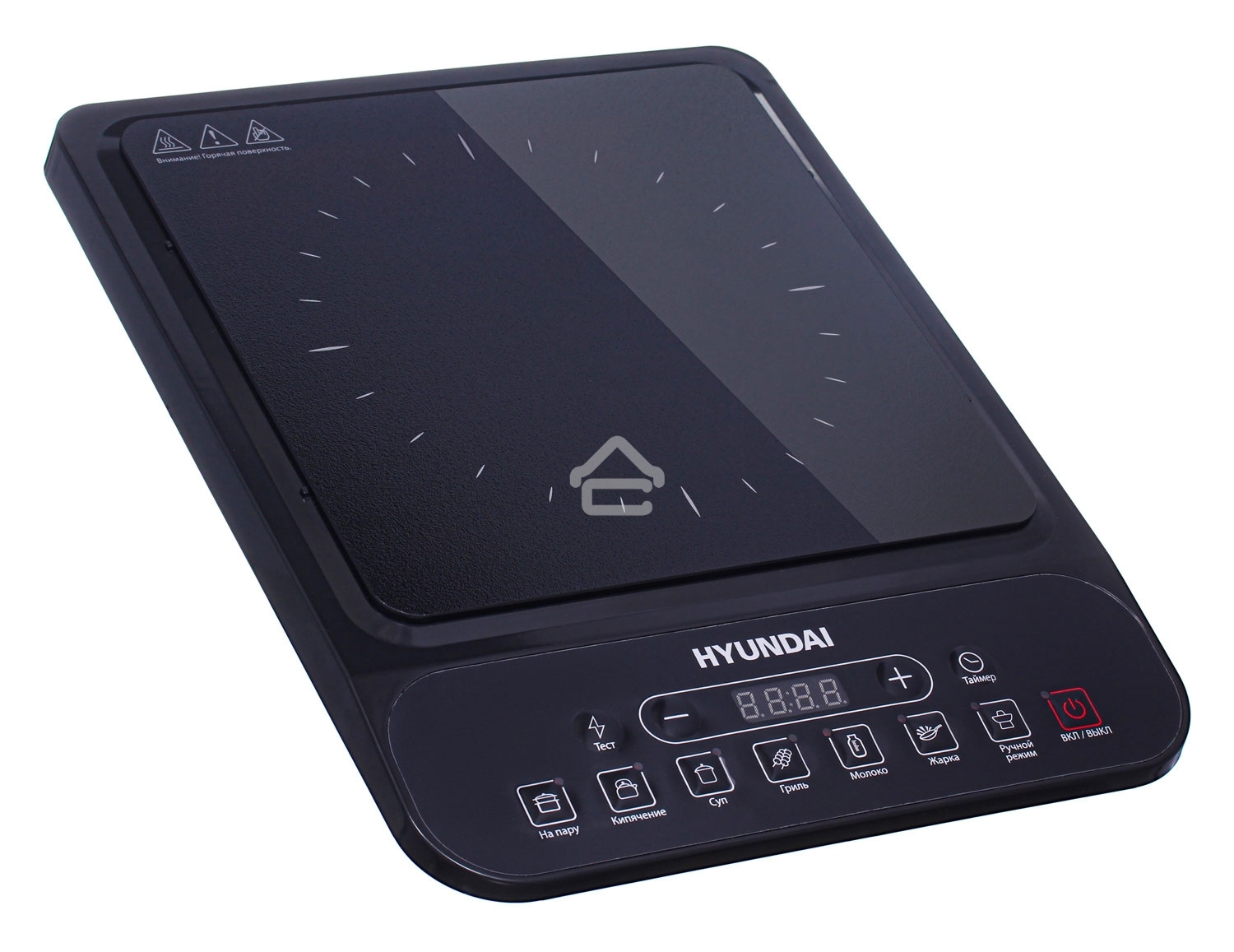 Плита настольная электрическая Hyundai HYC-0101 черный эмаль (настольная)
