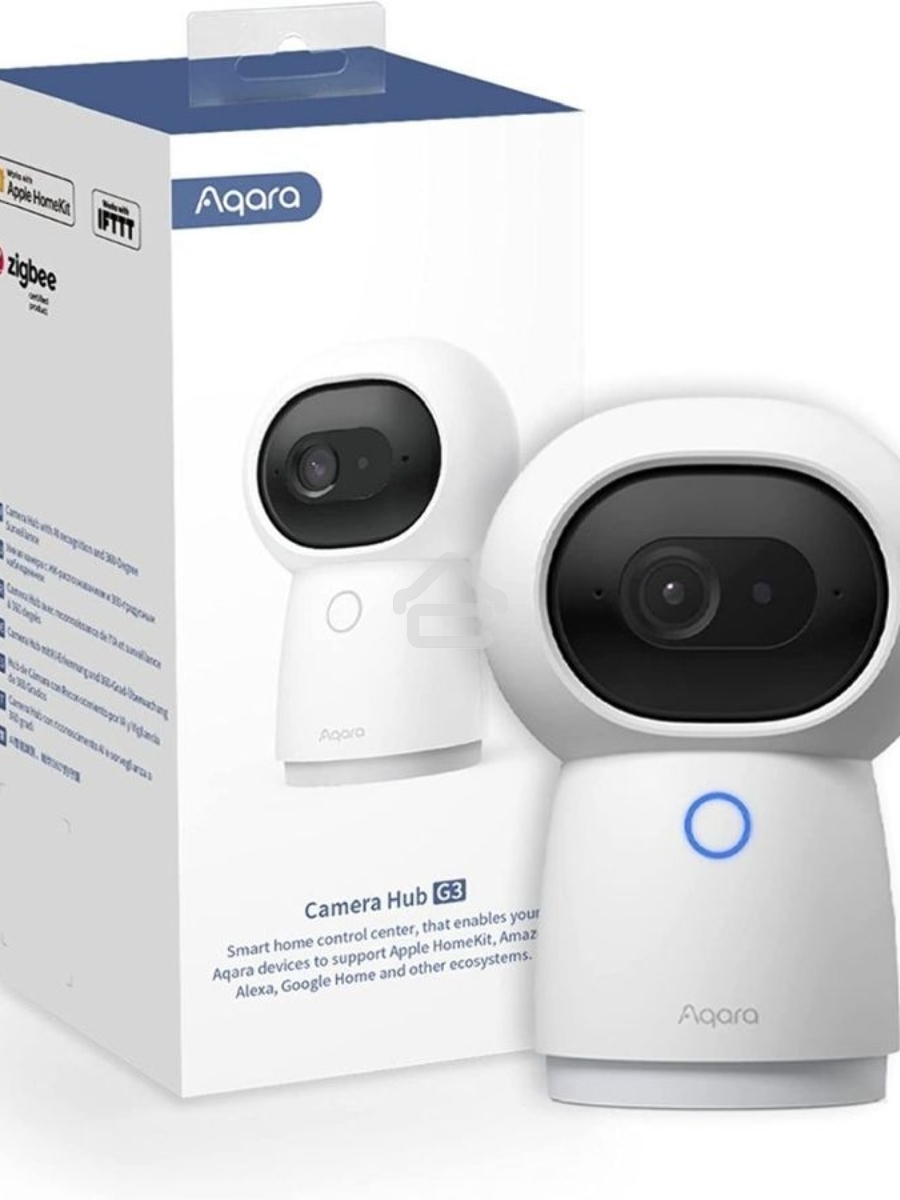Камера AQARA Camera Hub G3/Камера+ управления/Управление жестами/Камера 360/2K 2304х1296p/Протокол связи:Zigbee/WiFi/Питание:USB-C/Цвет:белый CH-H03
