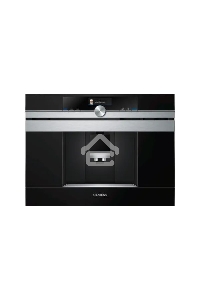 Кофемашина встраиваемая Siemens CT636LES6 iQ700 черный/нержавеющая сталь, исп. кофе - зерновой/молотый, 2.4 л, 1600 Вт, 19 Бар.