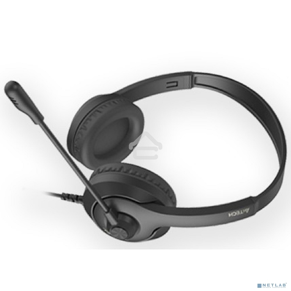 Гарнитура проводная с микрофоном A4Tech Fstyler FH100U черный