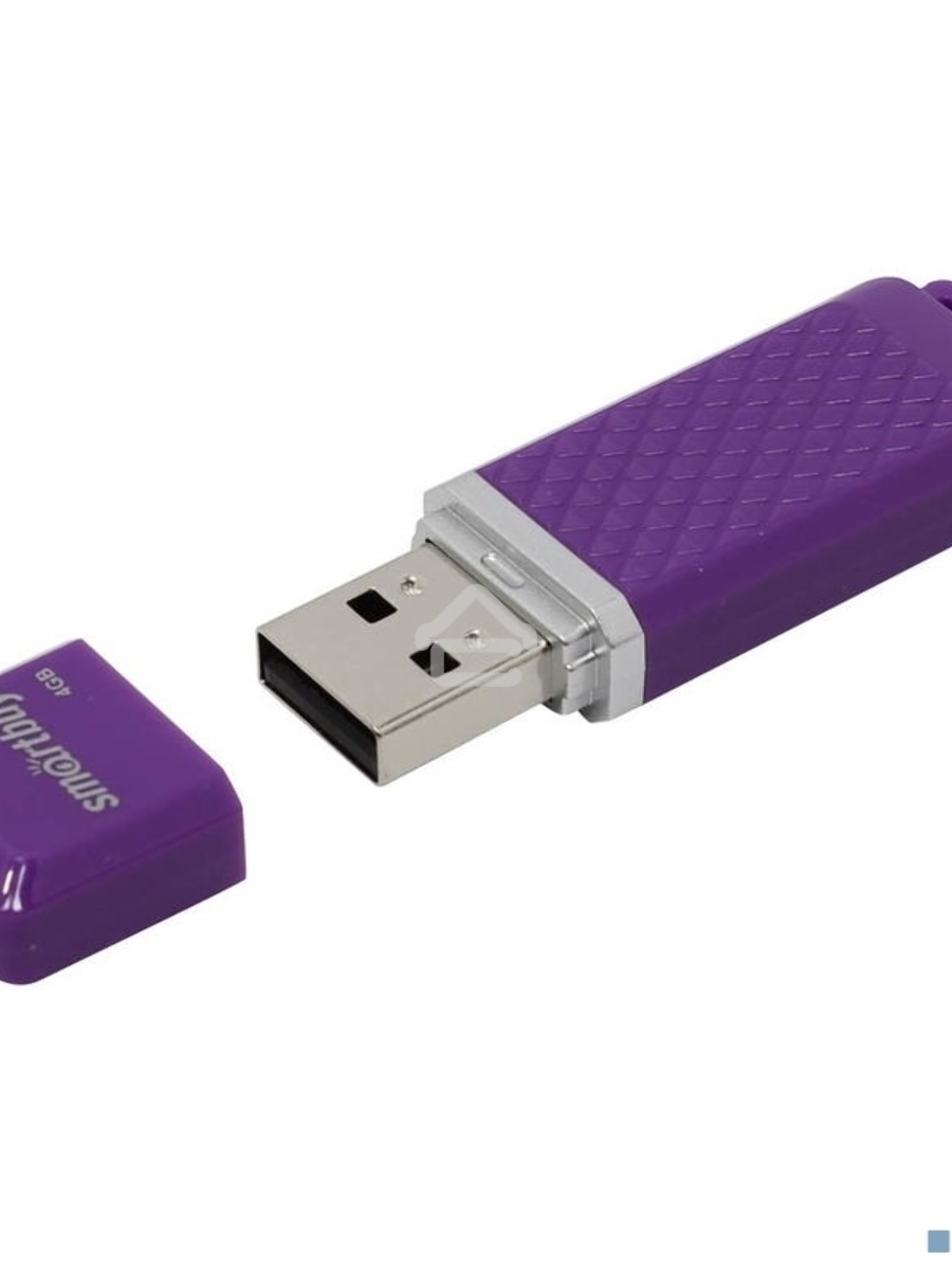 Флеш диск 4Gb USB Drive <USB2.0> Smartbuy Quartz series Violet (SB4GBQZ-V)