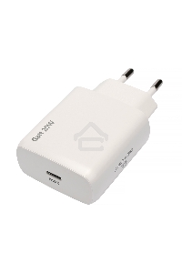 Зарядное устройство Cablexpert MP3A-PC-59, 20Вт GaN, 3А, QC4.0/PD, 1xType-C, белый, пакет