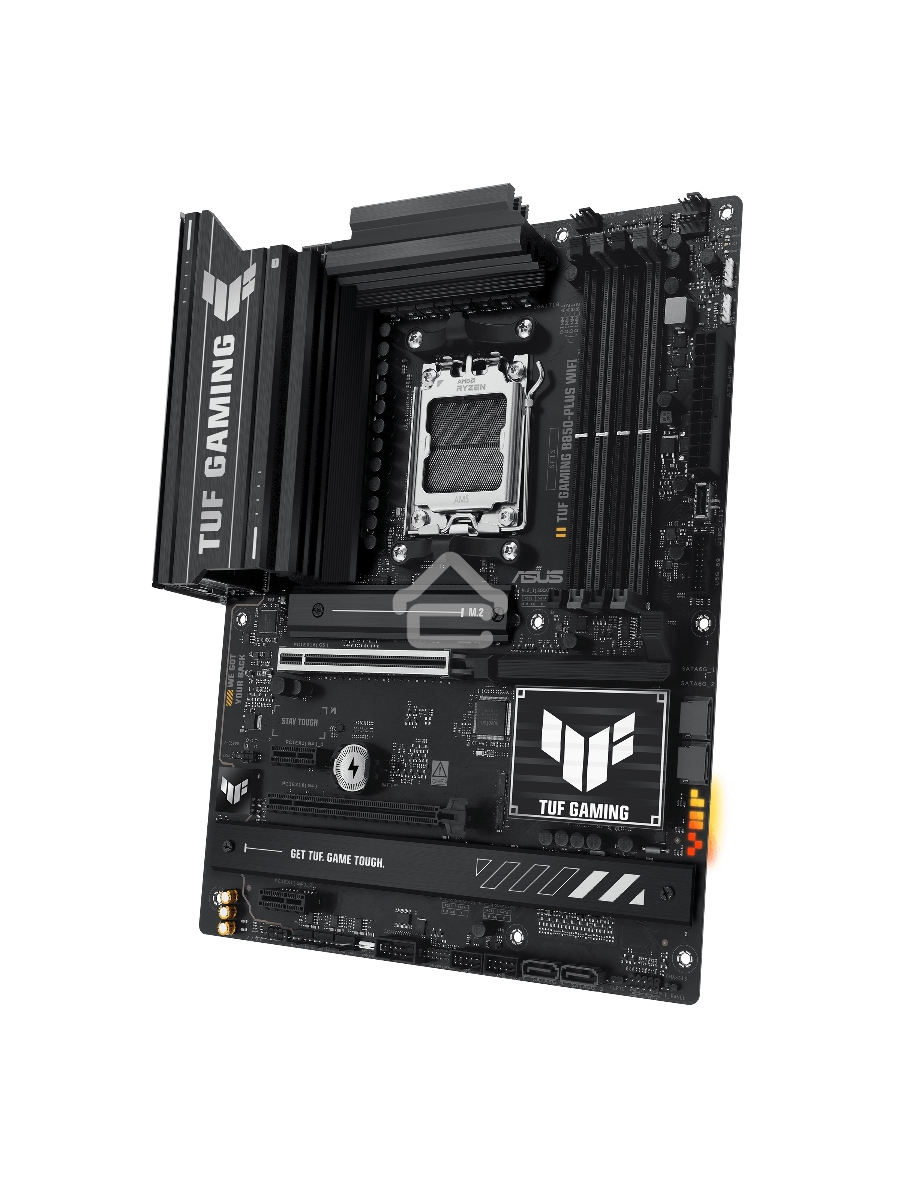Материнская плата ASUS TUF GAMING B850-PLUS WIFI, Socket AM5, AMD B850, 4xDDR5, 4xSATA, 3xM.2, 1xPCIe 5.0 x16, 1xPCIe 4.0 x16, 2xPCIe 4.0 x1, 1xHDMI, 1xDP, 1x 2.5Gb LAN, Wi-Fi 7, 3xUSB-A 10Gbps, 4xUSB-A 5Gbps, 1xUSB-C 20Gbps, 2xUSB-A 2.0, 5x3.5 мм, 7.1, A