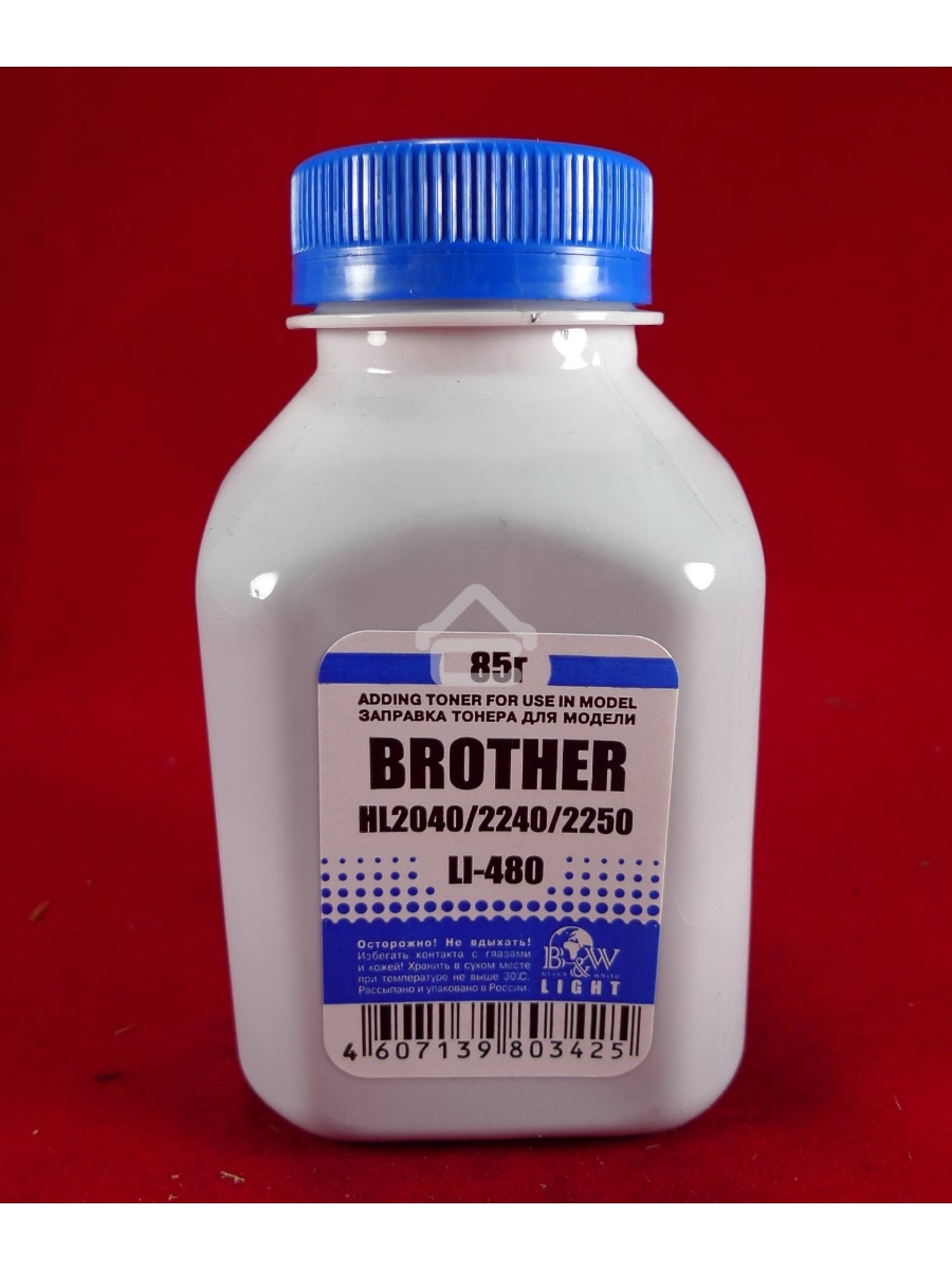 Тонер Brother TN 2075/85/2135/75 HL 2030/35/40/75/2140/50/70 (фл,85г) B&W Light фас. Россия
