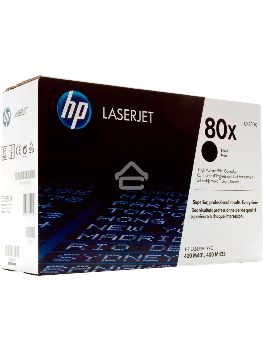 Картридж лазерный HP CF280X черный LaserJet Pro 400 M401/M425 (6900стр.)