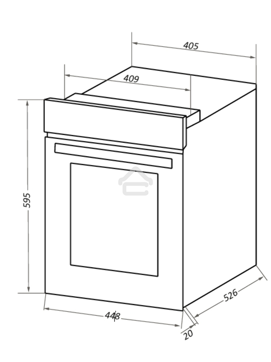 Шкаф духовой электрический Maunfeld EOEC516B, встраиваемый