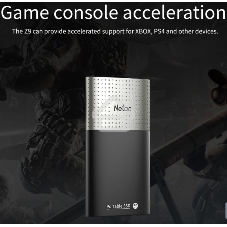 Внешний SSD Netac Z9, 500 GB, USB 3.2 Gen 2 Type-C, R/W 550/480, черный