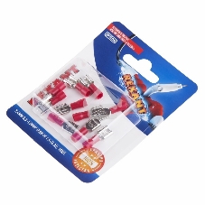 Клемма плоская Rexant, изолированная гнездо - 7.4 мм, 0.5-1.5 мм², (РПи-м 1.5-(6.3)/РПИм 1,25-250/FDD1.25-250), в упак. 10 шт.