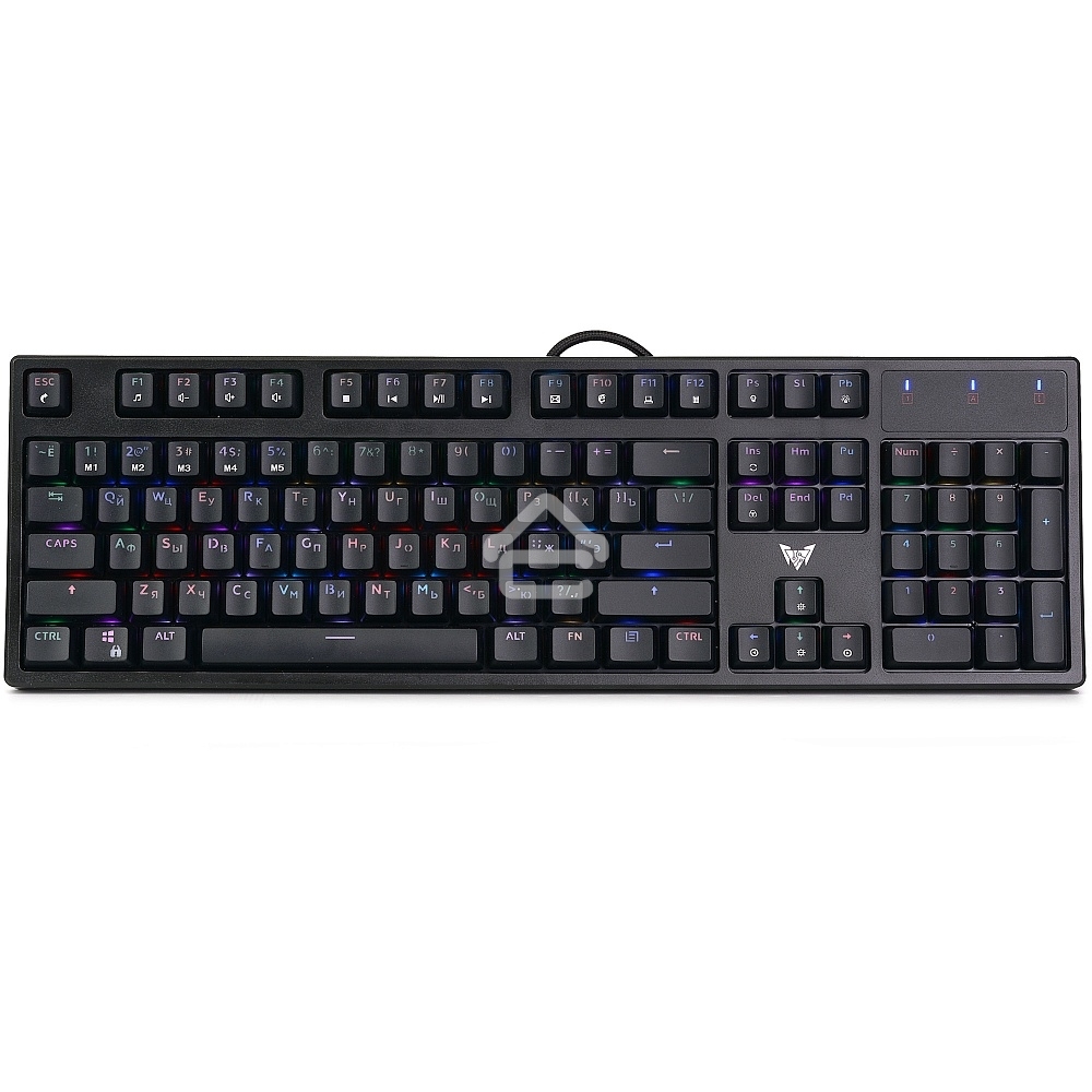 Клавиатура проводная CROWN CMGK-902, USB, черный