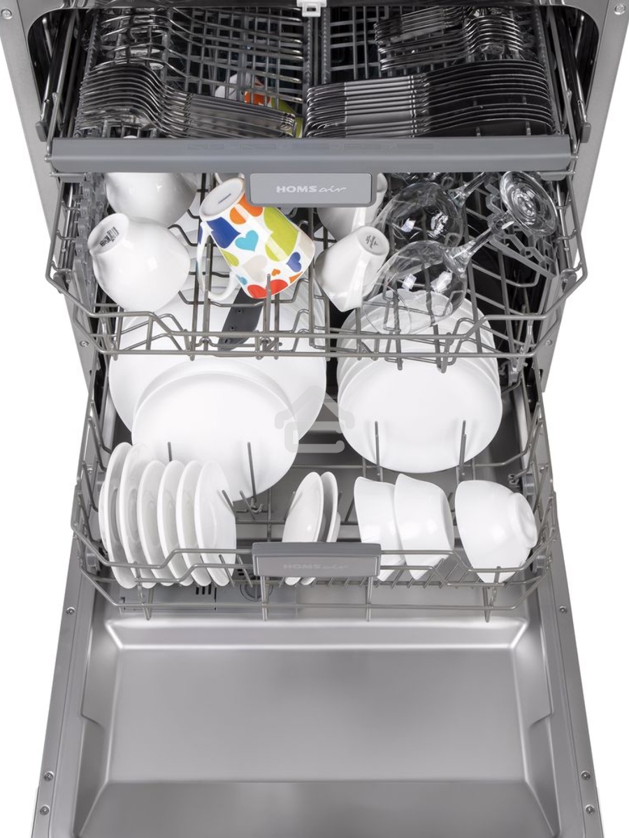 Встраиваемая посудомоечная машина HOMSair DW67M, черный, 59.8 см, 14 компл., 47 дБ, класс A++