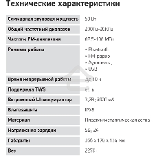 Колонка портатитвная Digma D-PS1530 черный/черный 50W 2.1 BT 10м 3000mAh (SP1530B)