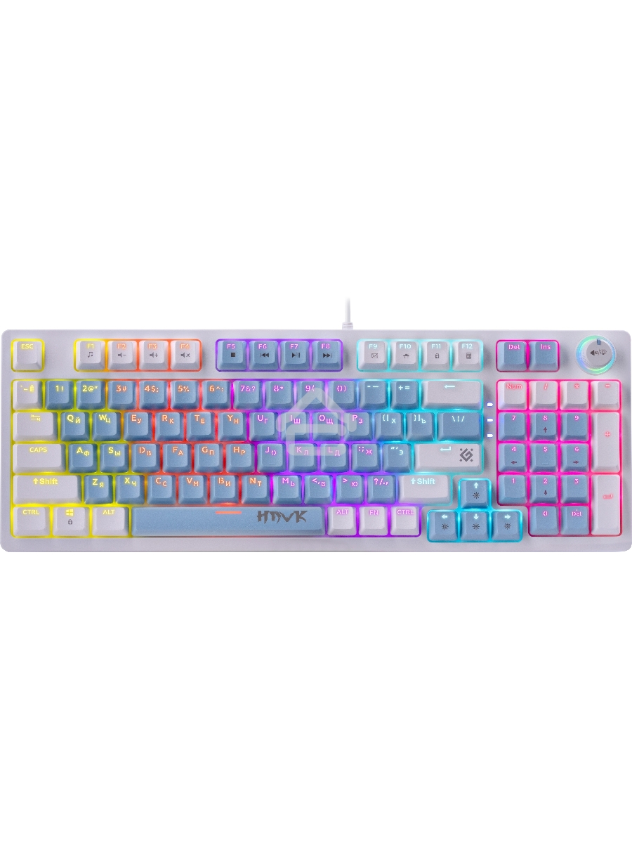Клавиатура Defender Hawk GK-418  проводная, USB, белый