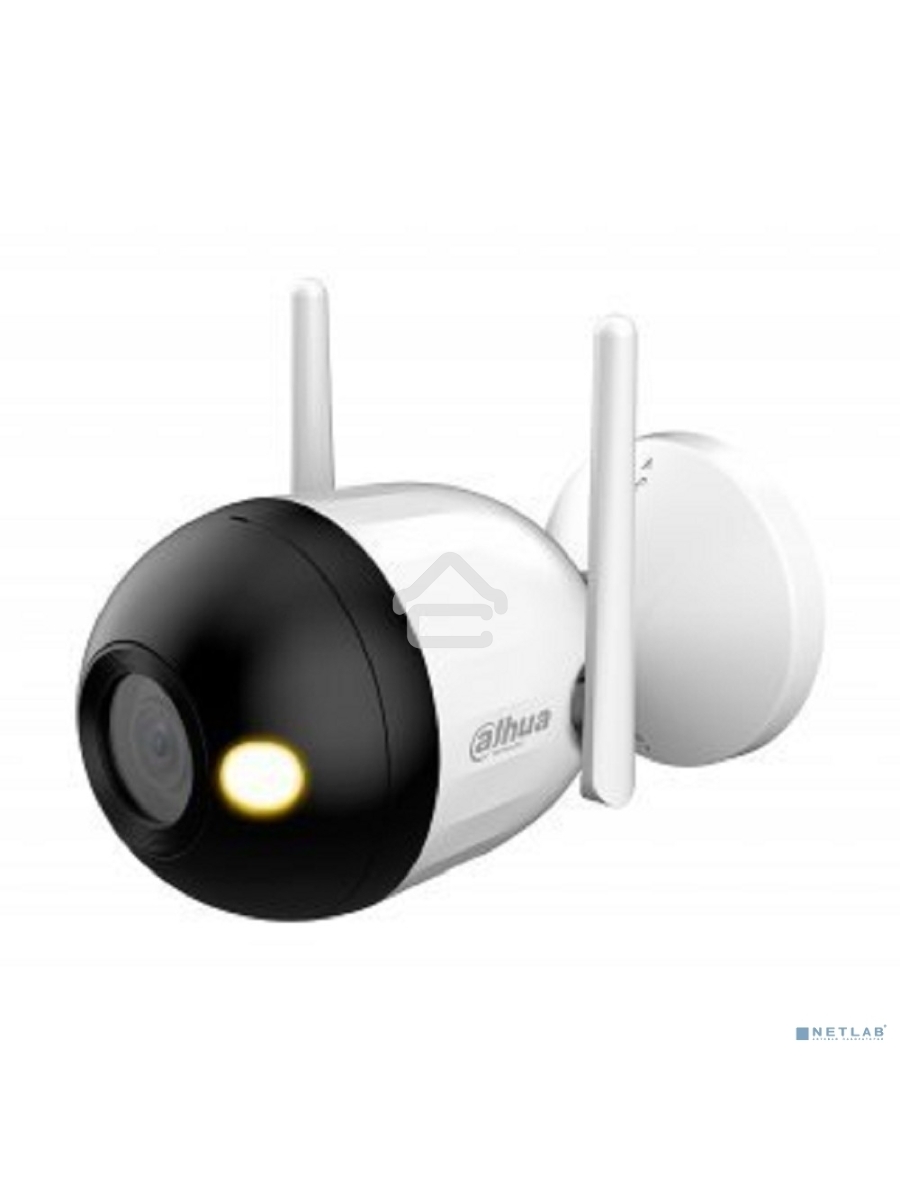 Уличная цилиндрическая IP-видеокамера DAHUA DH-IPC-F2CP-PV-0280B Smart Dual Light 2Мп, 1/3” CMOS, объектив 2.8мм, видеоаналитика, ИК 30м, LED 30м, микрофон, динамик, Wi-Fi 2.4ГГц, IP67, металл пластик