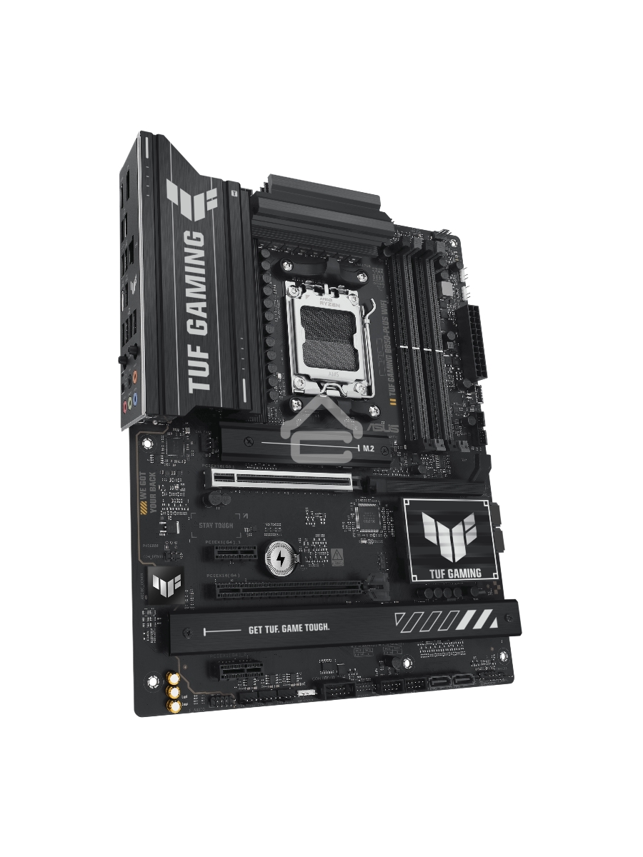 Материнская плата ASUS TUF GAMING B850-PLUS WIFI, Socket AM5, AMD B850, 4xDDR5, 4xSATA, 3xM.2, 1xPCIe 5.0 x16, 1xPCIe 4.0 x16, 2xPCIe 4.0 x1, 1xHDMI, 1xDP, 1x 2.5Gb LAN, Wi-Fi 7, 3xUSB-A 10Gbps, 4xUSB-A 5Gbps, 1xUSB-C 20Gbps, 2xUSB-A 2.0, 5x3.5 мм, 7.1, A