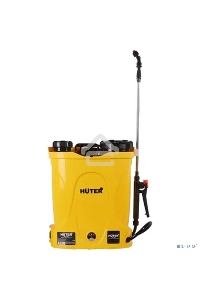 Опрыскиватель аккумуляторный Huter SP-12AC, аккумуляторный, ранцевый, 12л, желтый/черный