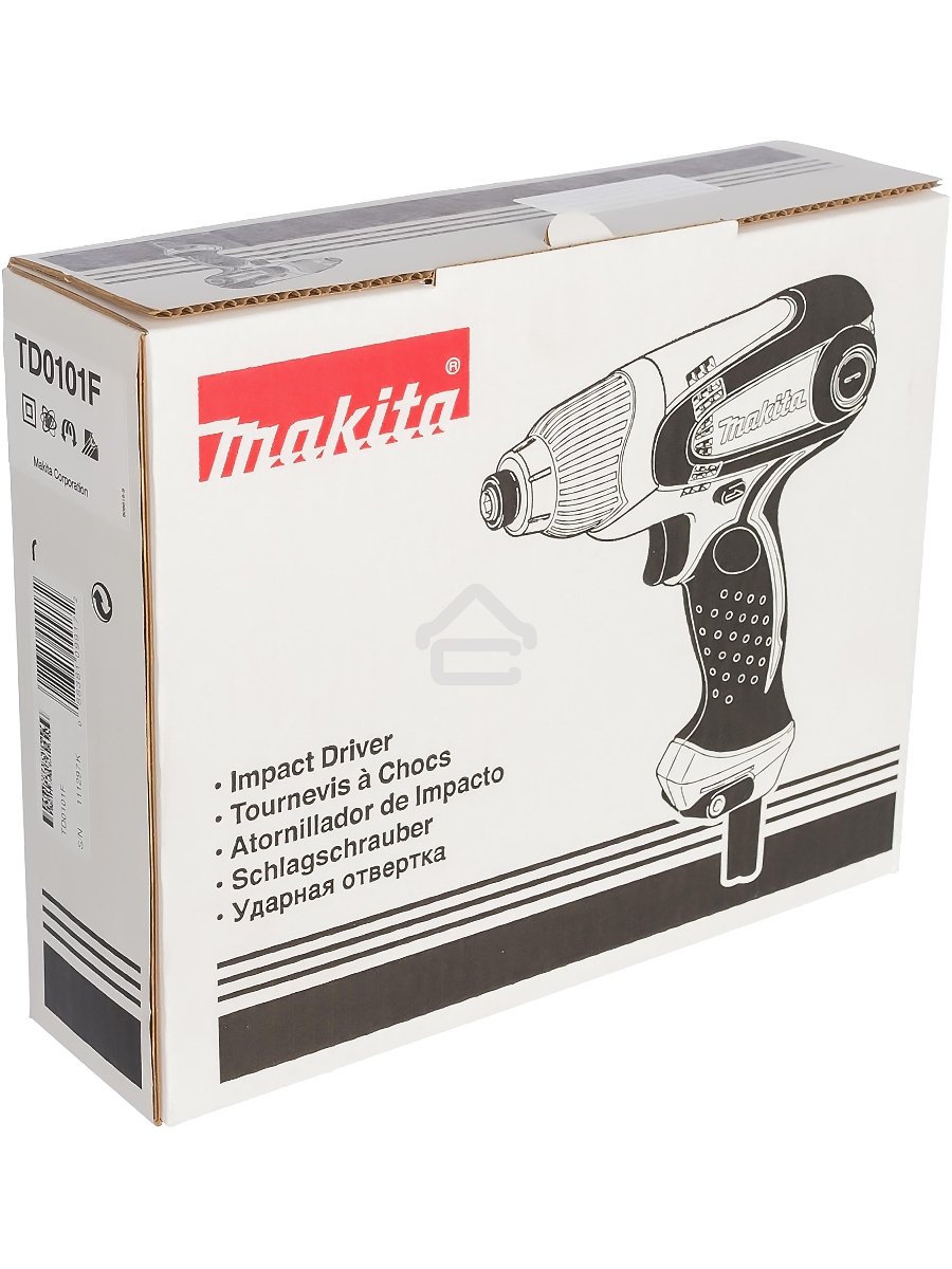 Дрель-шуруповерт Makita TD0101F, Сетевой, 230Вт, Ударный