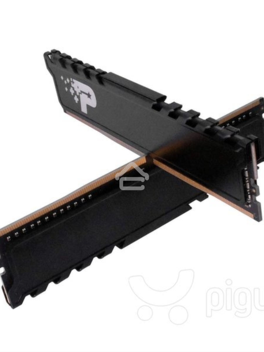 Оперативная память Patriot Signature, DDR4, 16GB (2x8 GB), 3200 MHz, CL22, DIMM, радиатор, чёрный