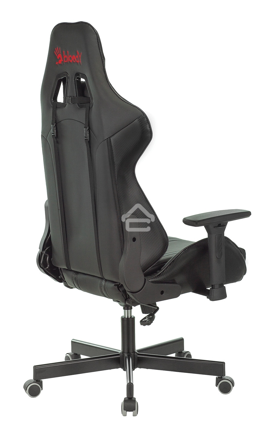 Кресло игровое A4Tech Bloody GC-600, черный, эко.кожа, крестовина металл