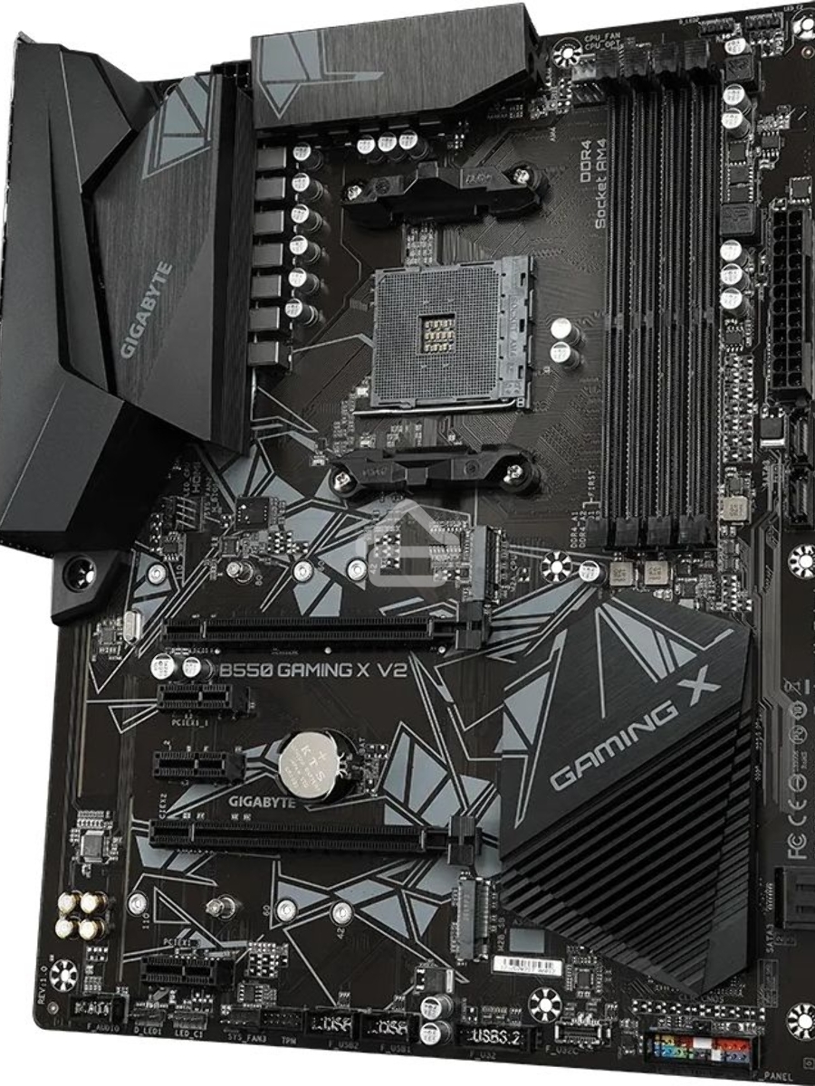 Материнская плата Gigabyte B550 GAMING X V2, AM4, AMD B550, 4xDDR4, 4xSATA, 2xM.2, 1xPCI-E 4.0 x16, 1xPCI-E 3.0 x2, 1xHDMI, 1xDVI-D, 1x 1Gb LAN, 1xUSB 3.2 Gen 2, 3xUSB 3.2 Gen 1, 2xUSB 2.0, 3x3.5 мм, 7.1, Standard-ATX