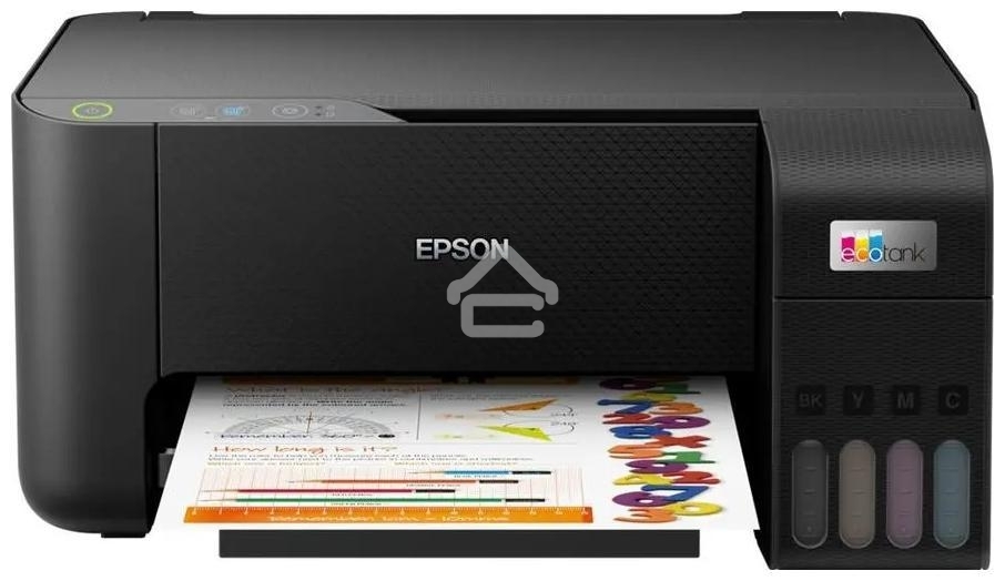 МФУ струйное Epson L3218 (C11CJ68512), принтер/сканер/копир, (A4, 5760x1440dpi, ч/б 33стр., цв. 18стр., USB, черный)