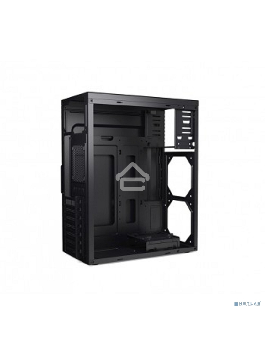 Компьютерный корпус CBR PCC-ATX-J02-450W2 ATX Miditower J02, c БП PSU-ATX450-08EC (450W/80mm), 2*USB 2.0, HD Audio+Mic, кабель питания 1.2м, Black