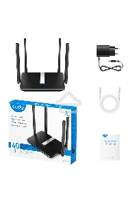 Роутер беспроводной Cudy LT500 AC1200 10/100BASE-TX/4G cat.4 черный