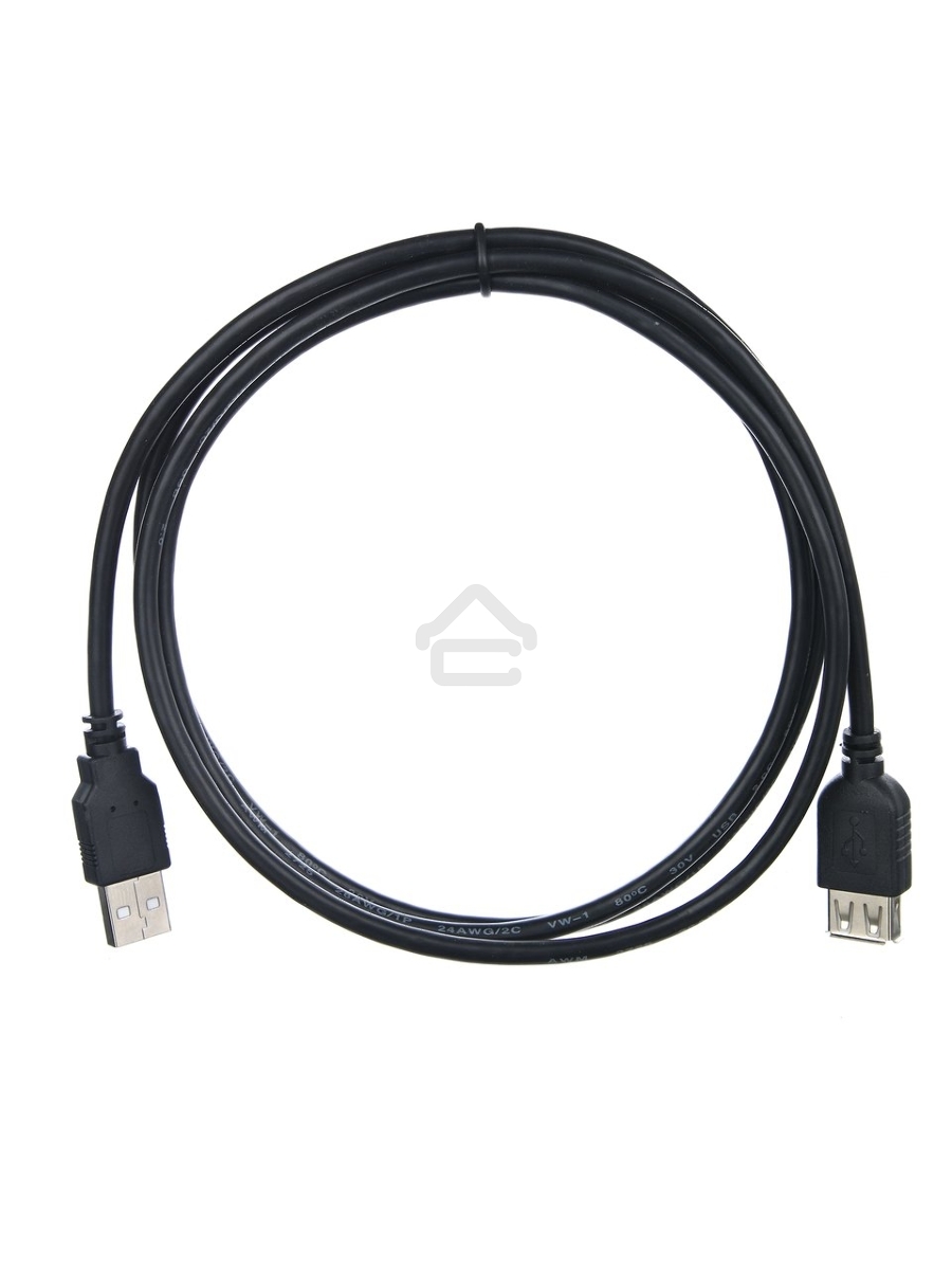 Кабель удлинительный TELECOM USB2.0 <Am-->Af> 1,5 м черный <TUS6990-1.5M>