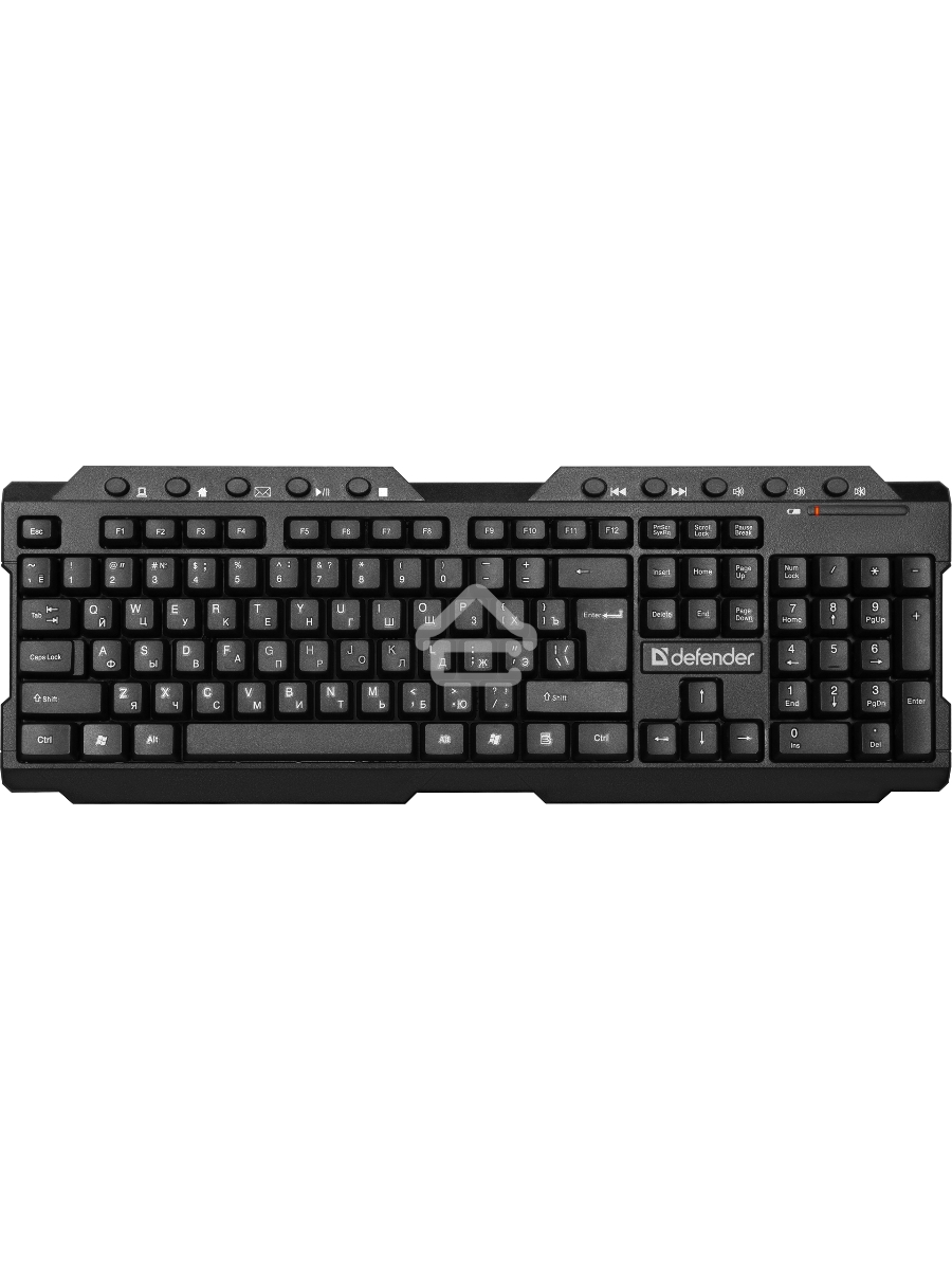 Клавиатура Defender Element HB-195 RU беспроводная USB черный