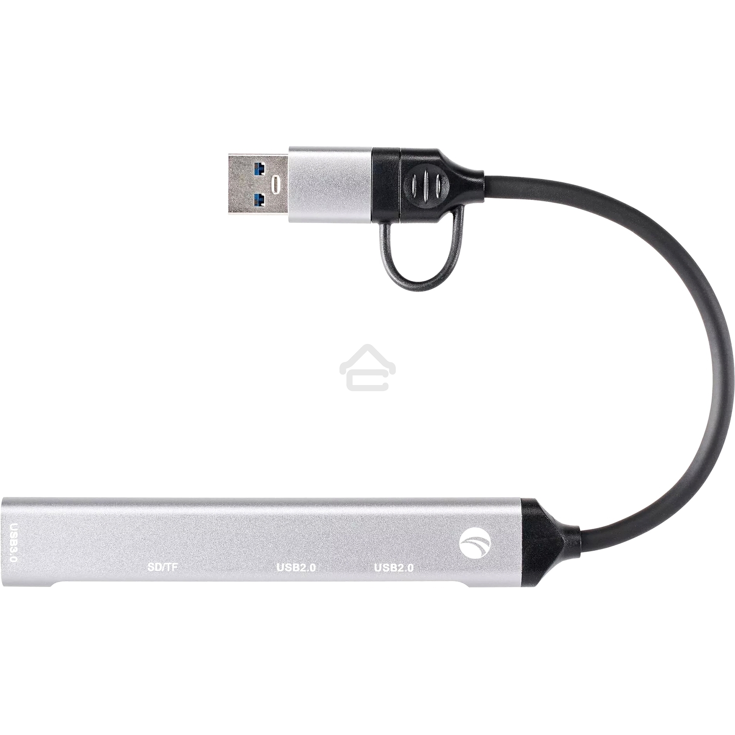 USB концентратор TypeC+adapter-->USB3.0+2USB2,0+SD+TF, VCOM