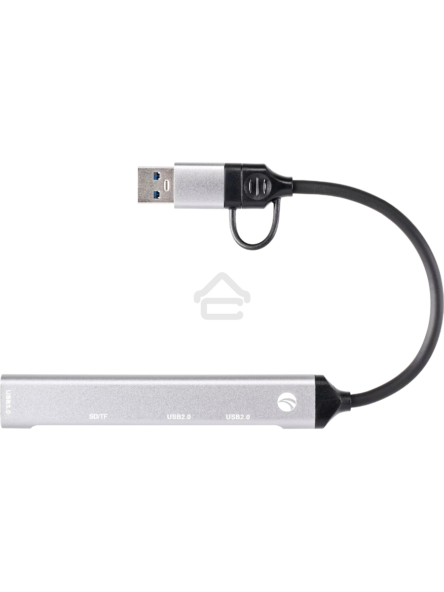 USB концентратор TypeC+adapter-->USB3.0+2USB2,0+SD+TF, VCOM