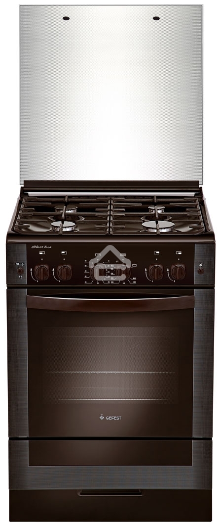 Плита газовая Gefest ПГ 6300-02 0047 коричневый, конфорок 4 шт, духовка 52 л, 60 см x 85 см x 60 см