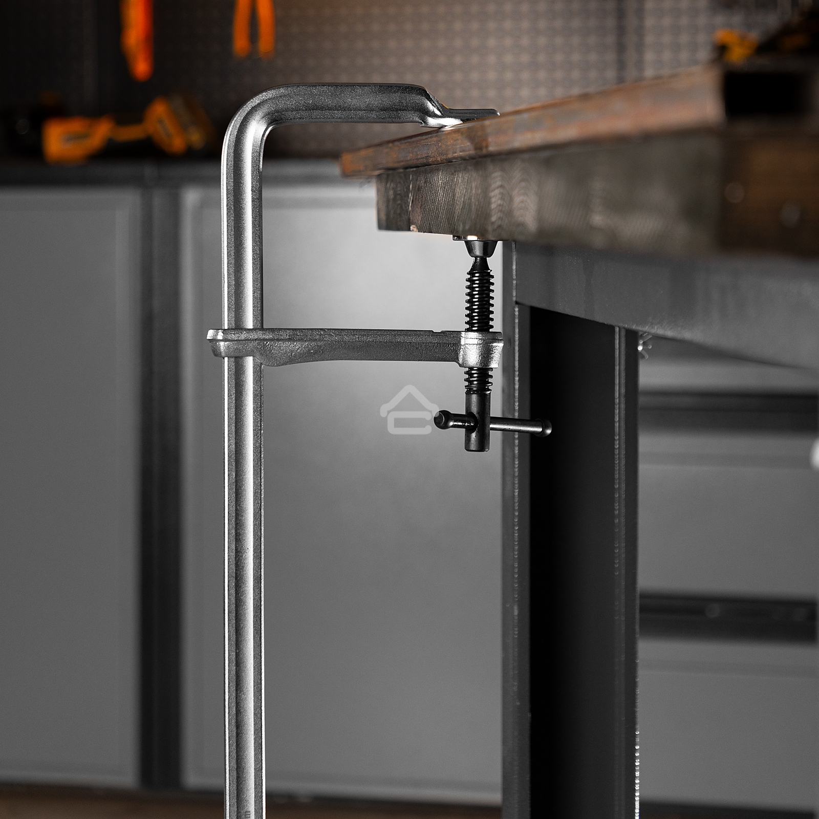 Струбцина Denzel F-образная, 100x400 мм, кованая