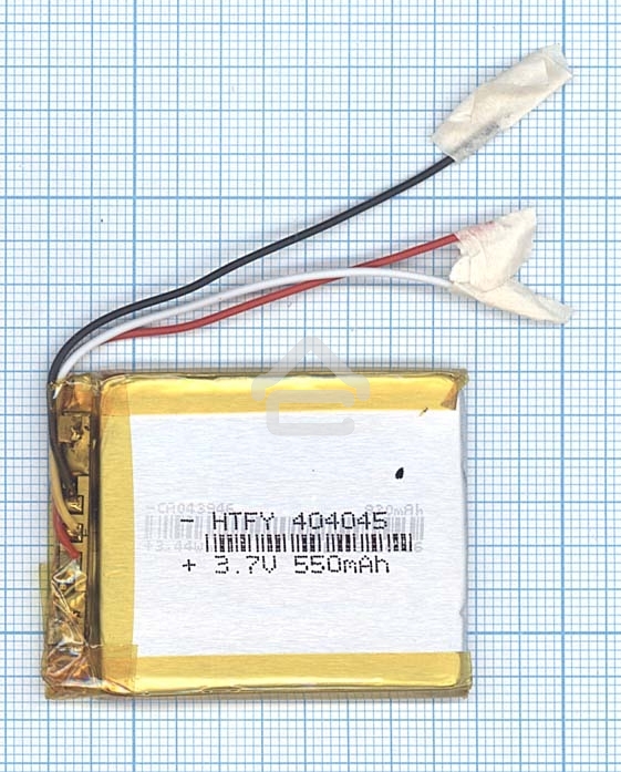 Аккумулятор Li-Pol (батарея) 4x40x45мм 3pin 3.7V/550mAh